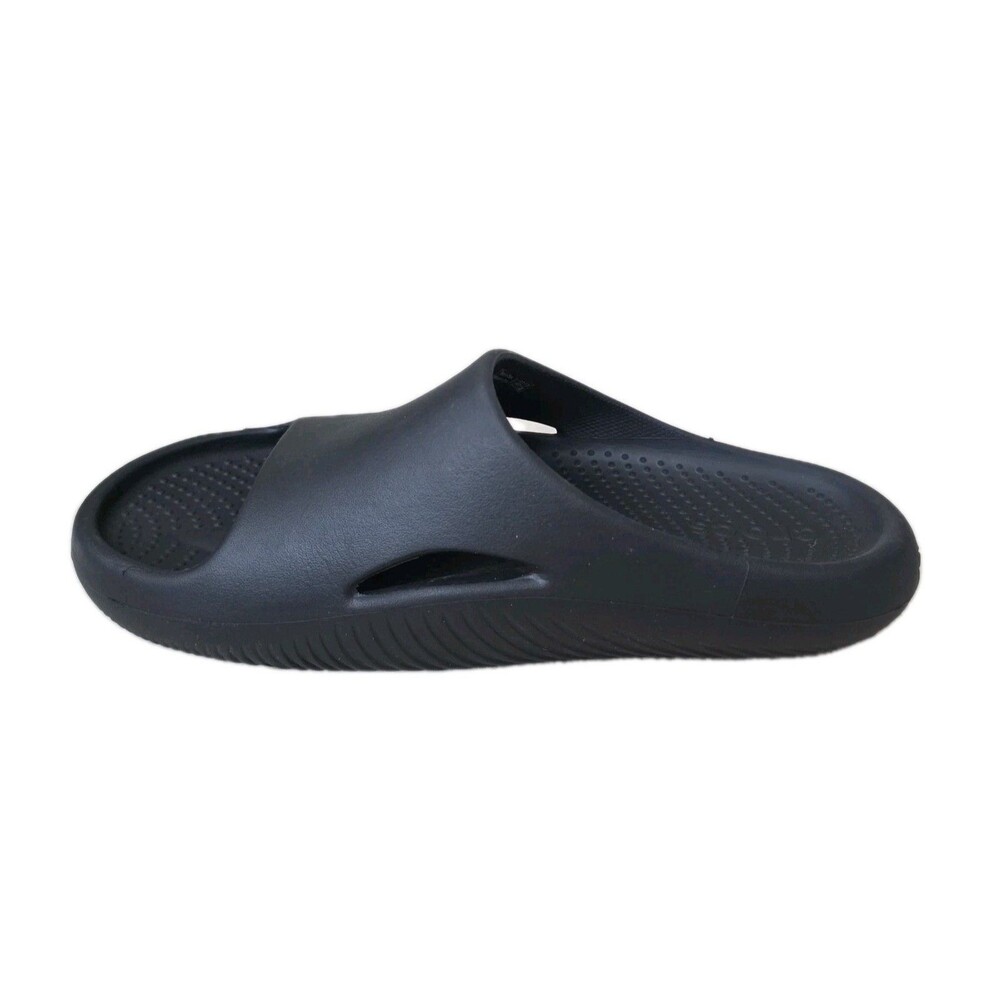 Crocs Mellow Recovery Slide Sandals Black Black Womens Size 11  Men’s Size 9 - Picture 7 of 10
